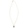 Evil Eye Necklace Heart Water Wave Chain Ladies Choker for Party Wedding Graduation