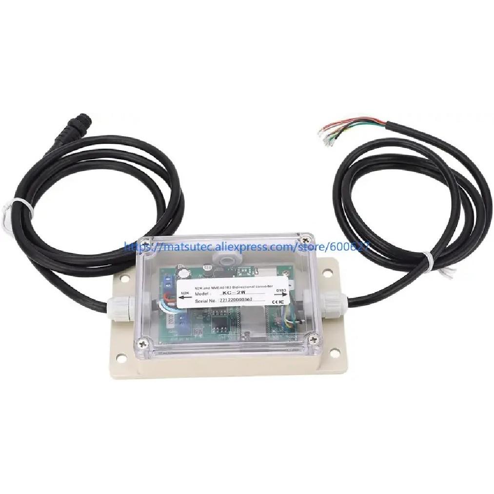 NMEA 0183 ‑ 2000 Converter, Bi Direction Converter Module NMEA2000 and NMEA0183 KC‑2W IPX67 Waterproof DC 9‑30V