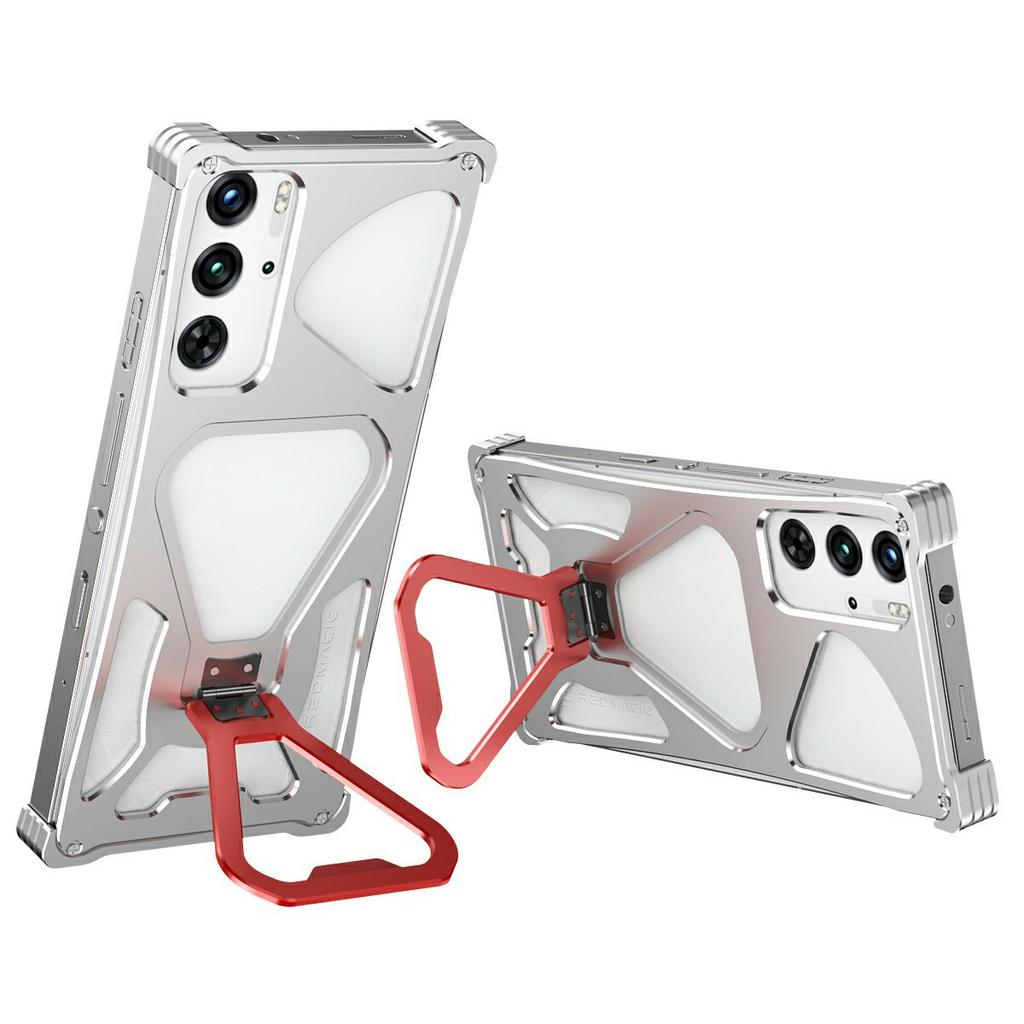 Metal Case for ZTE Nubia RedMagic 10S Pro+ 5G/10S Pro 5G/10 Pro+ 5G/10 Pro 5G/9S Pro+ 5G/9S Pro 5G/9 Pro+ 5G/9 Pro 5G Kickstand Cover