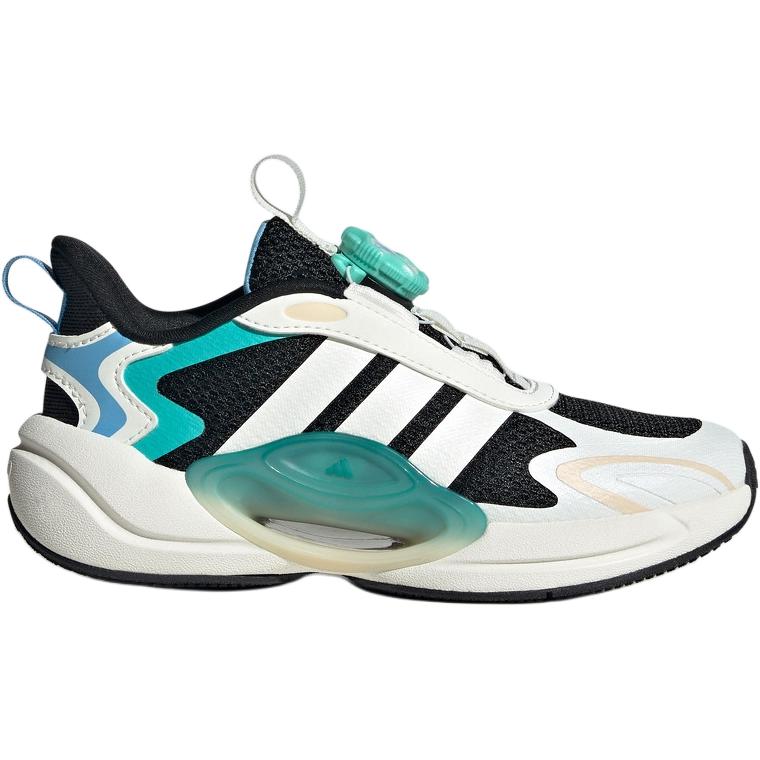 Adidas Galaxy Scout Comfortable Versatile Durable Low-Top Kids Casual Shoes Kids Casual Shoes Black White Green JQ4501