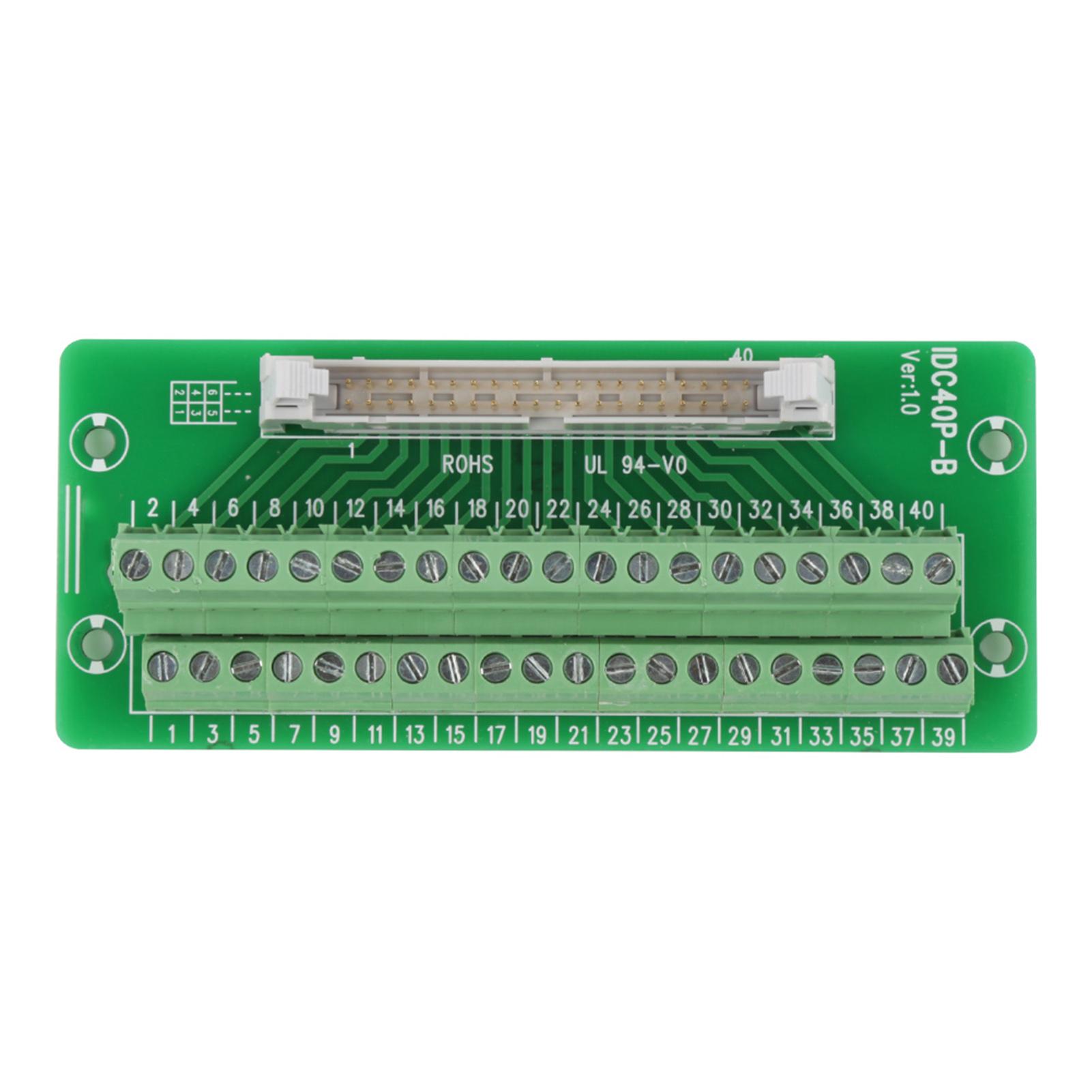

IDC40P 40Pin чоловічий заголовок Breakout Board Terminal Block Connector PLC Інтерфейс з кронштейном різнокольоровий