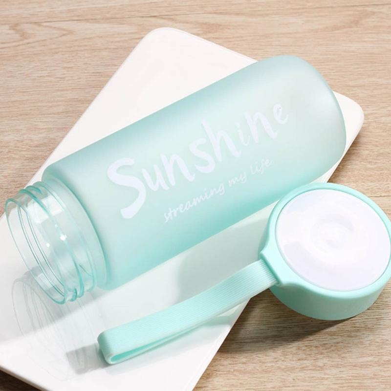 Leakproof Water Bottle Plastic Party Cup Drinking Sports Water Bottle Couple Mug for Fitness, Gym, Outdoor, Travel