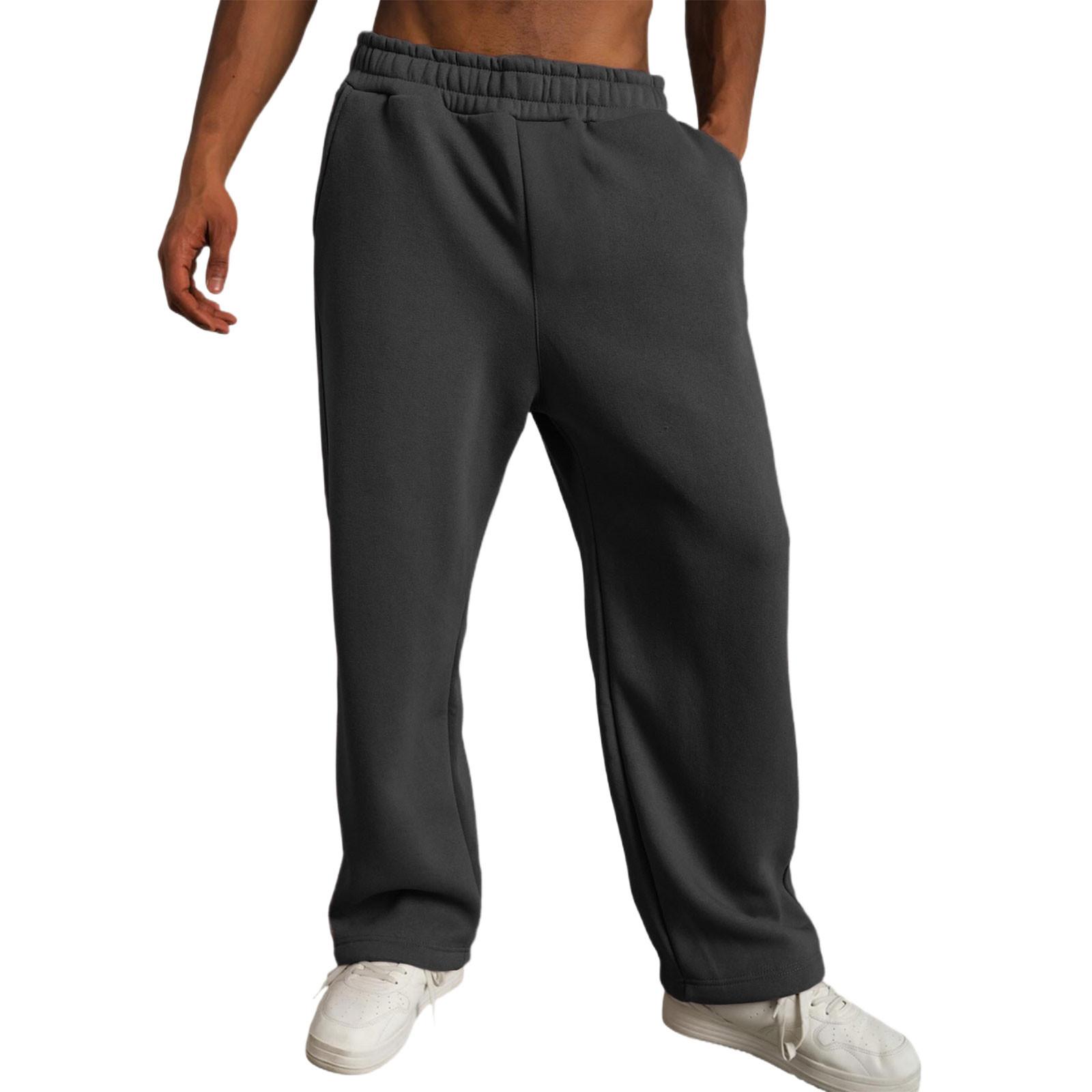 

Men s Loose Fit Sweatpants - Autumn/Winter Casual Joggers, Warm Pants With Pockets XXXL