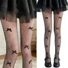 Breathable Lace Fishnet Tights With Unique Bows Embellishment Smooth And Comfortable Pantyhose For Comfort