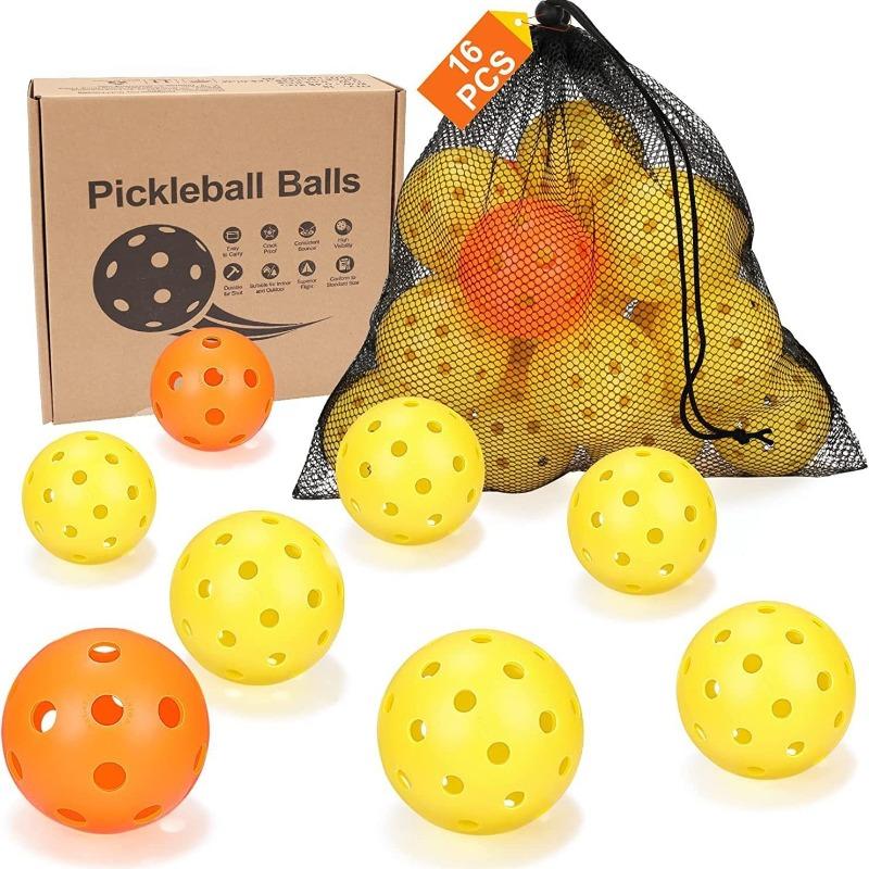 Pickleball Ball Competition Pickleball Rolling Plastic Ball Glowing Pickleball Pickle Ball with 40 Holes Racquet Sports