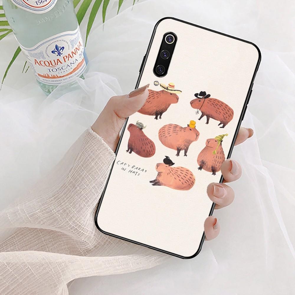 Capybara Cute animal cartoon Phone Case For Xiaomi Mi 5X 8 9 10 11 12 lite pro 10T PocoX3pro PocoM3 Note 10 pro lite