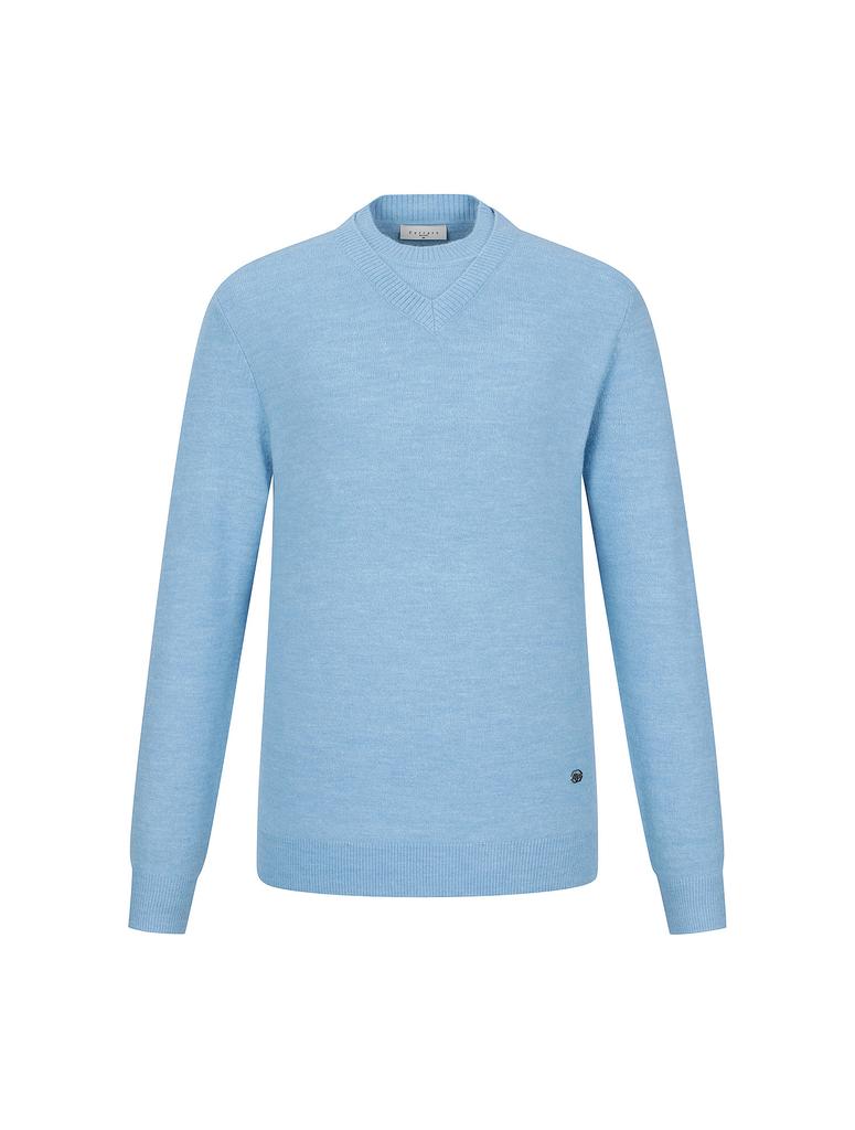 FERRAROMILANO Layered Half Turtleneck Sweater Blue (Am0Drd40541)