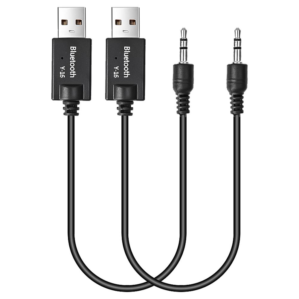 Car Bluetooth Adapter Receiver Portable Wireless Music 3.5mm AUX Jack Audio Receiver Car Speakers Stereo USB Mini Bluetooth 4.2