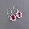 Pink Tourmaline Gemstone 925 Sterling Silver Jewelry Drop/Dangle Earrings 1.30" EE-11-18