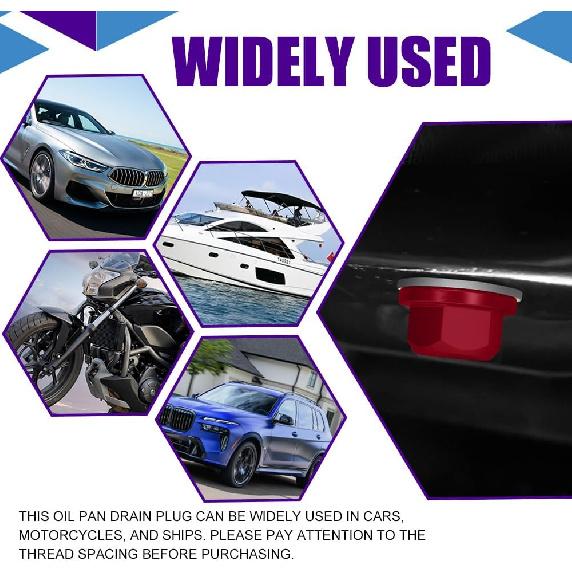 M14×1.5 Magnetic Oil Drain Plug, Transmission Oil Plug, Oil Pan Sump Drain Nut Bolt Screw Repair Kit, Car Magnetic Oil Drain Plug Removal Tool for