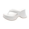 Fashion Platform High Heels Slippers Women Flip Flops Shoes Woman Wedges Sandals 2025 Trend Dress Square Toe Pumps Summer Slides Mujer