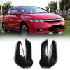 Auto-Rückspiegelabdeckung Zierblende Außendesign ABS Kohlefaser für Honda Civic 8. Generation Limousine 2006-2011