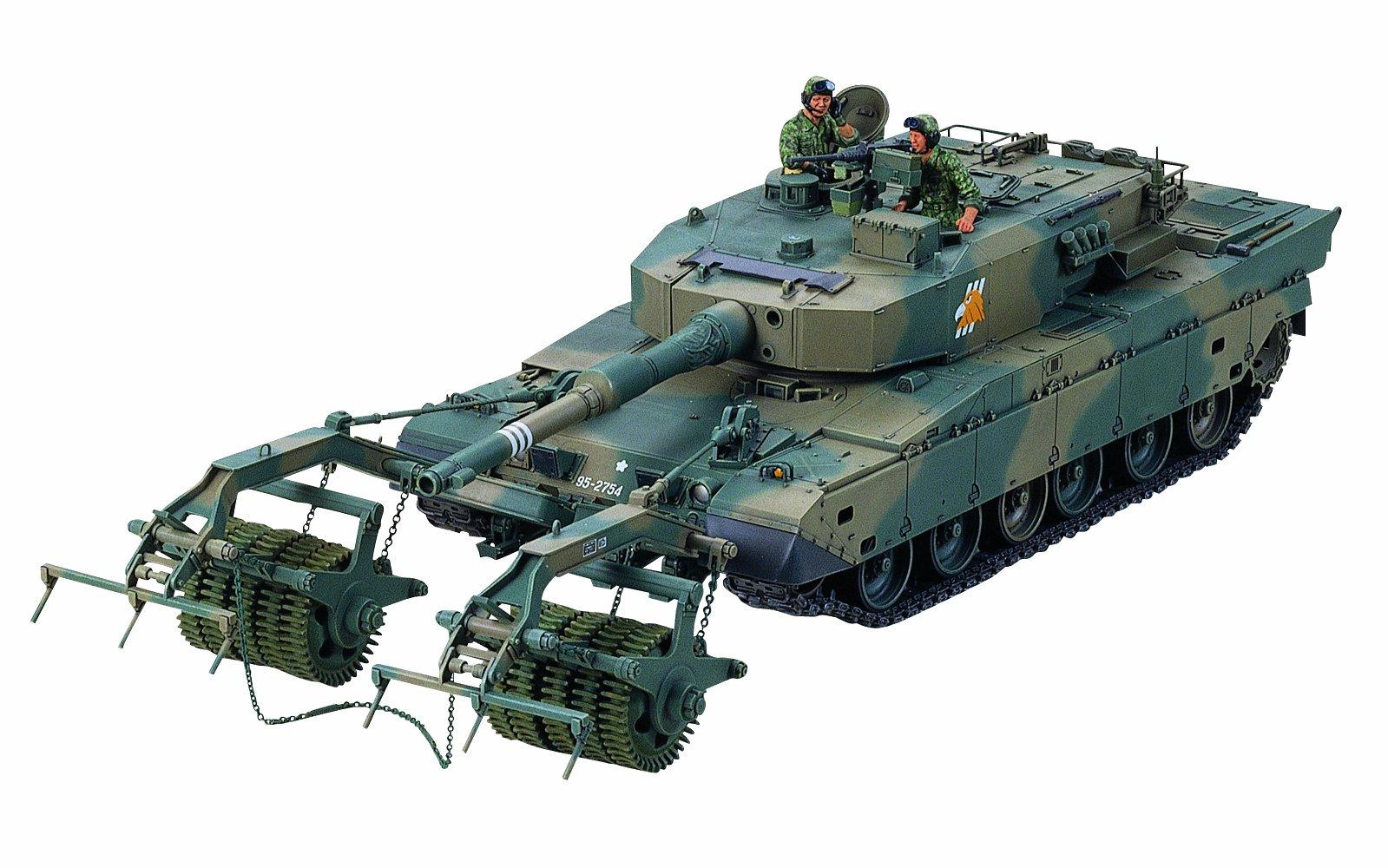 

Tamiya Military Miniature Series Ground Force Type 90 Танковый минный каток Type 92 Оборудованный каток для обработки минных полей Пластиковая модель 35236 1/35 № 236