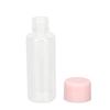 Travel Bottles Kit Clear Leakage Proof Empty Portable Toiletry Containers Set for Lotion Cream Shampoo Pink