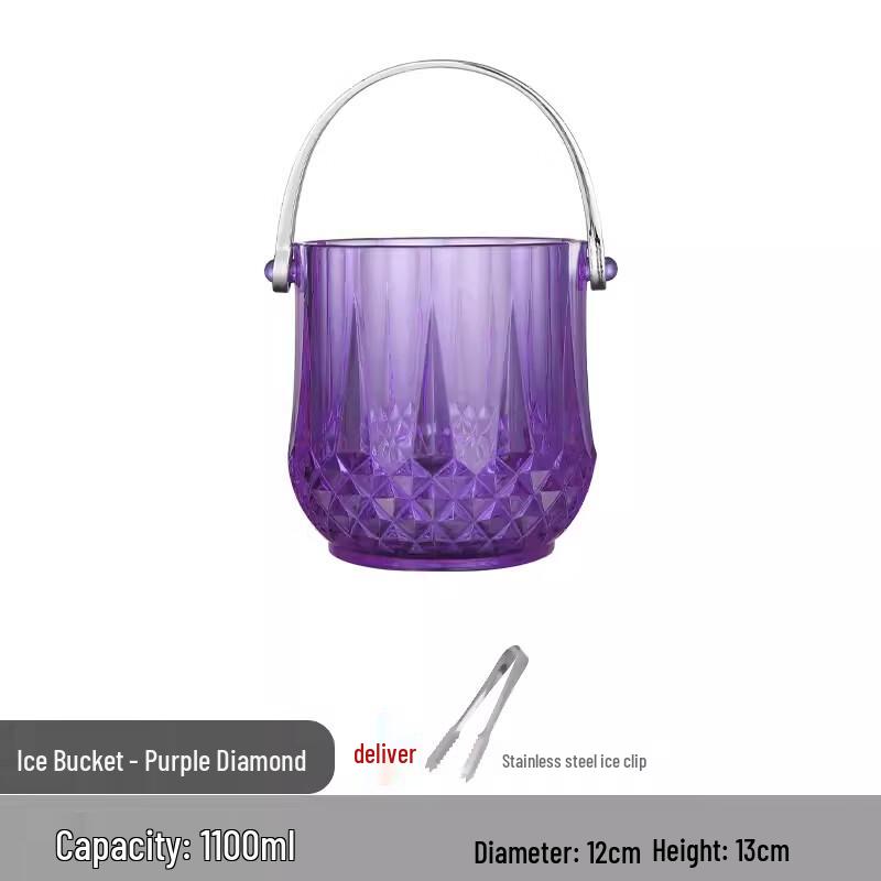 ZISIZ Acrylic Ice Bucket