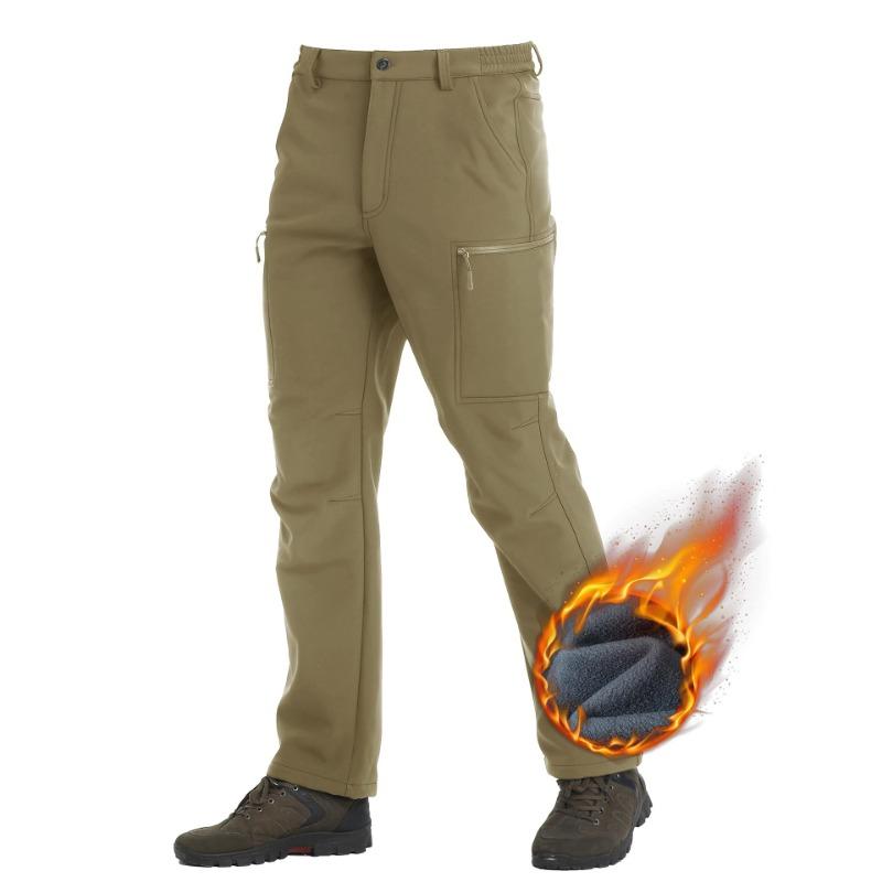Autumn and Winter Men's Padded Warm Large Size Loose Straight Outdoor Mountaineering Charging Pants Men S Casual Pants Clothing Work Pants