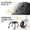Sanwa Direct Work Chair with Low Load Capacity 100kg Low Work Black Casters, [Completed Product] Chair, 150-SNCH011BK