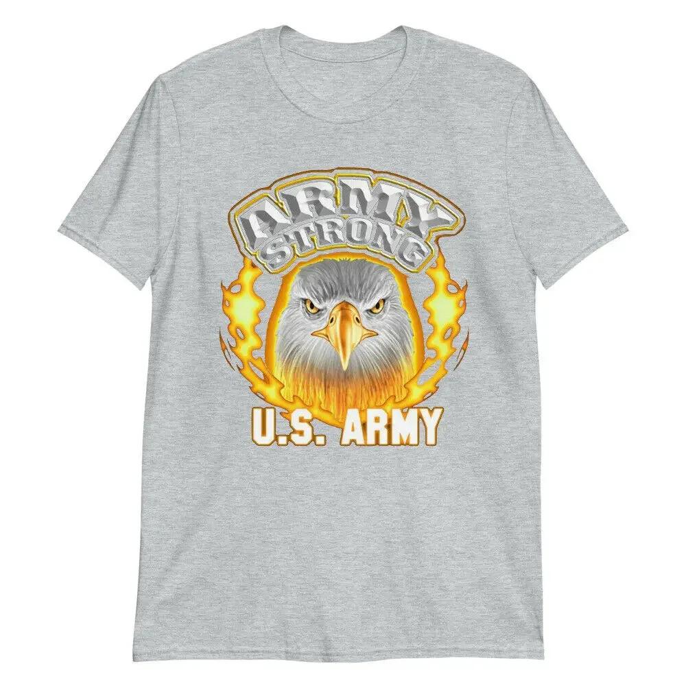 Army Strong US Army Unique Bald Eagle Graphic Printed Militaly TShirt Summer Cotton ONeck Short Sleeve Mens T Shirt New S3XL