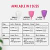 Wiederverwendbare Menstruationstasse für Mädchen & Frauen | Mittlere Größe mit Beutel (Packung mit 1)  | FDA-registriert