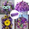 WTEMPO Halloween Mesh Ribbon for Wreath Striped Decorative Mesh Front Door Wreath & Craft Tree Decortive Supplies Durable Mesh Crafts Making Material
