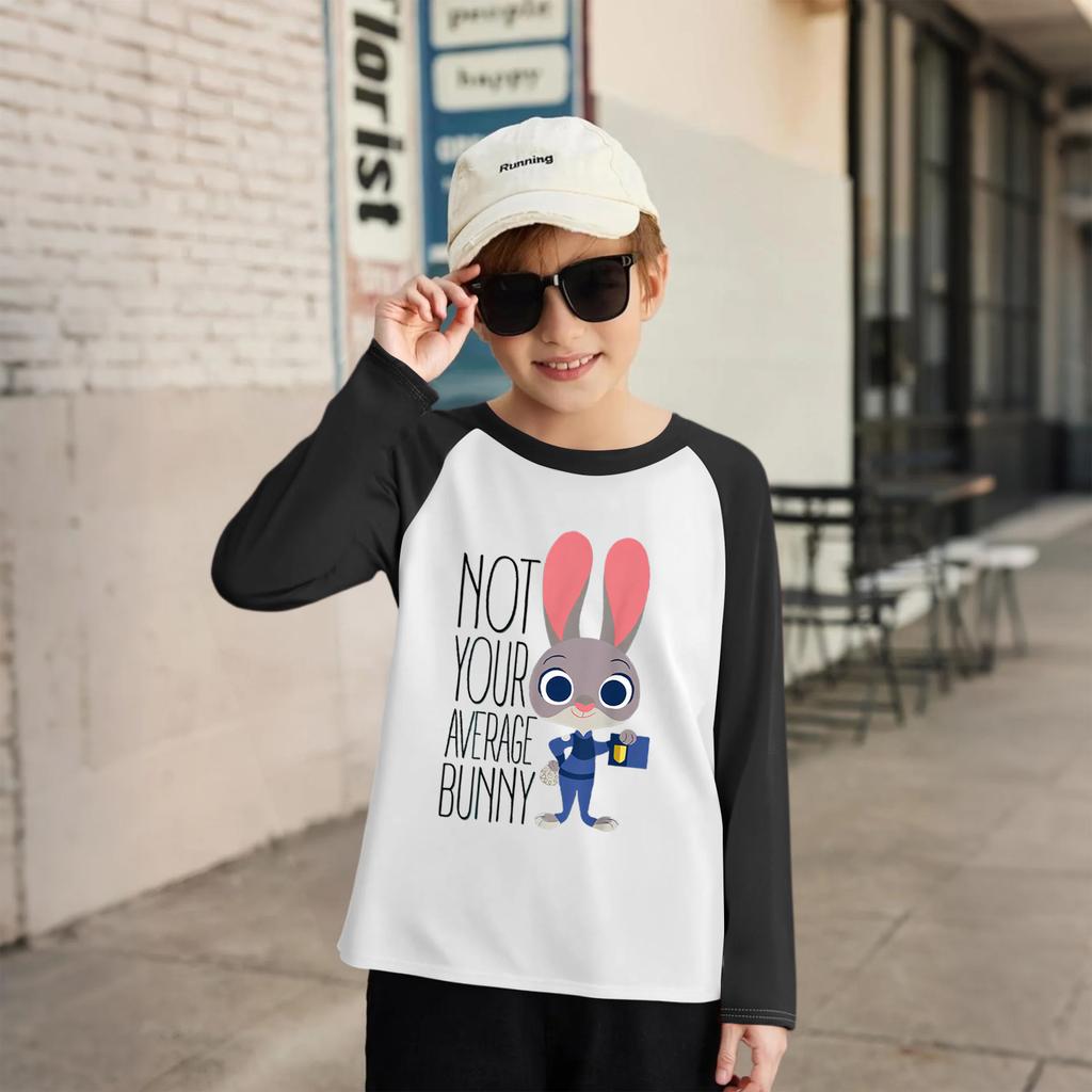 Children's Fashionable And Comfortable Round Neck Printed Loose Long-sleeved Top