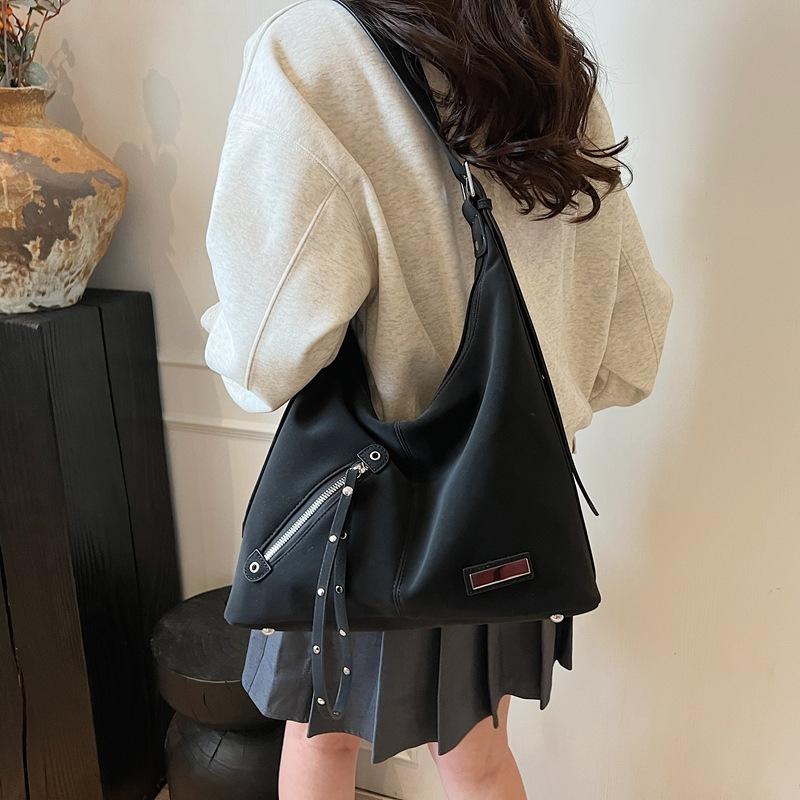 Bag Lazy Wind Underarm Bag New Large Capacity Tote Bag Wide Shoulder Strap Single Shoulder Casual Backpack
