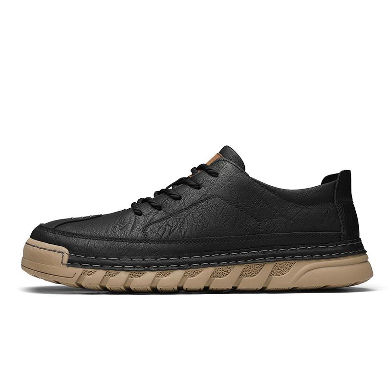 Fashion Handmade Brand Men Casual Shoes Leather Men Flats Soft Oxford Shoes Luxury Quality Outdoor Shoes Men Sneakers