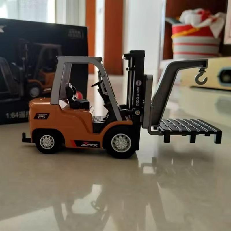 Rc Forklift Mini Semi-Proportional Car Bluetooth Alloy Remote Control Engineering Vehicle Children Toys Ask Nanfeng 1/64 2.4g Kid Friendly