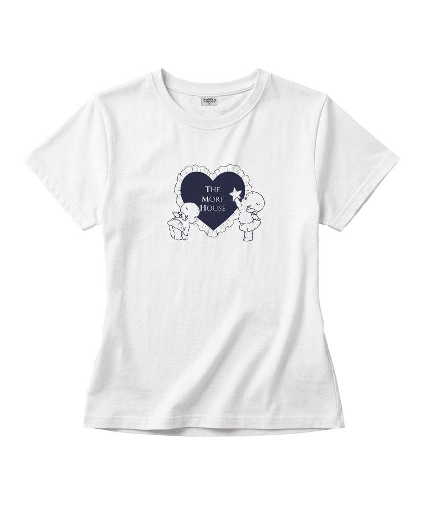 Deomopeuhauseu Morf Angel Slim Fit Short Sleeve T-Shirt Ivory