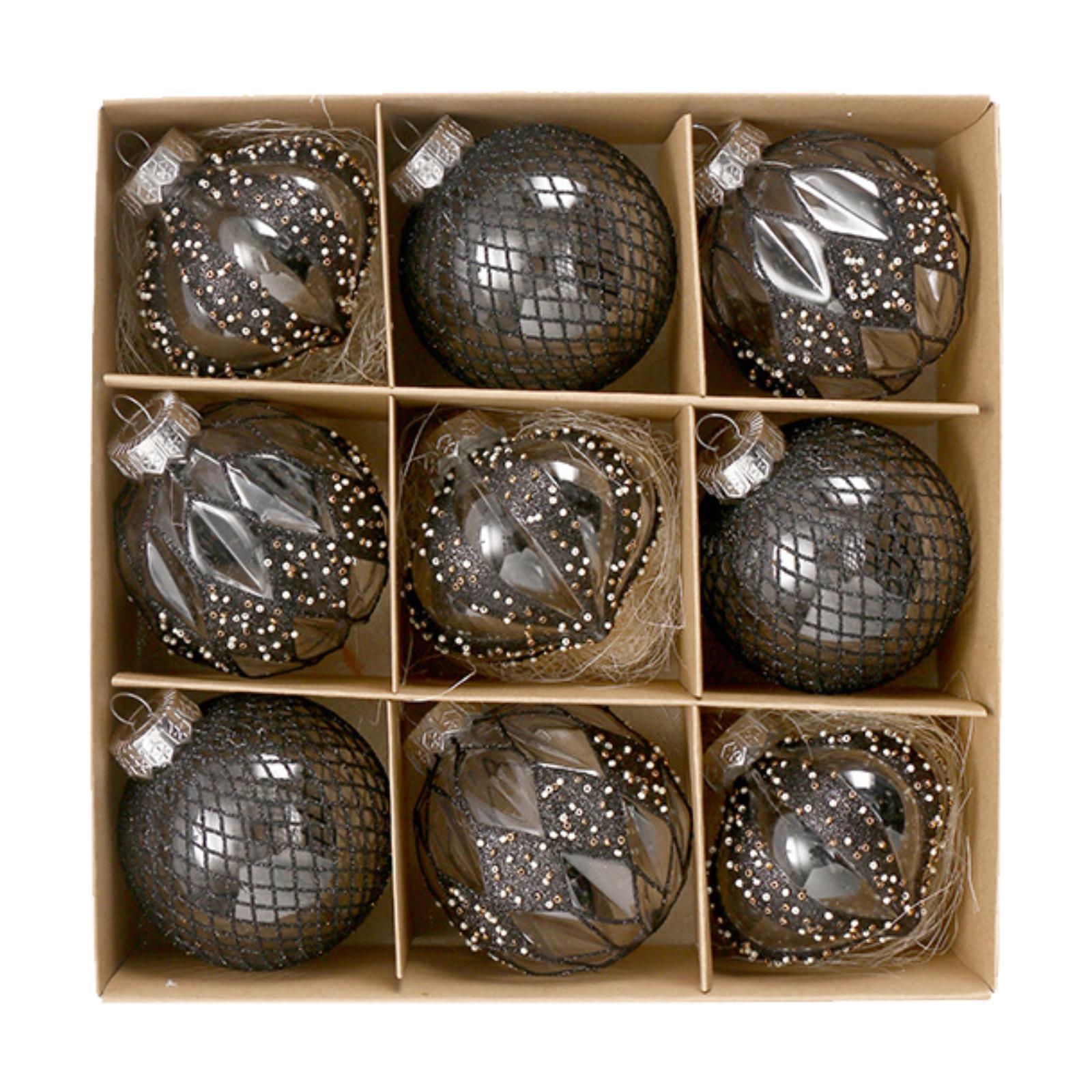 9x Christmas Tree Hanging Decorations Table Centerpiece Christmas Ball