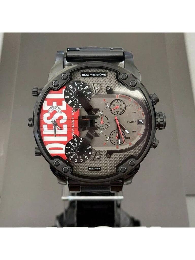 Diesel Orologio Cronografo Oversize da 57 mm per Uomo – Quadrante in Acciaio Multisezione, Segnatempo Audace per la Serata, Streetwear e Grande Dichiarazione –DZ7463