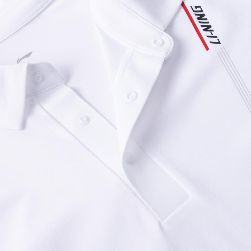 Li-Ning Comfortable Breathable Polo Shirt Women Tops White APLW588-1