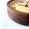 KATOMOKU Muku Clock 20 Walnut Wall Clock with Continuous Second Hand km-136WARC 220mm (Radio-Controlled Clock)