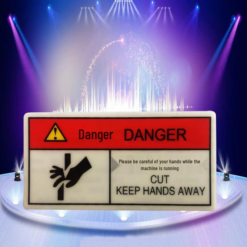Machine Operation Hand Safety Warning Sign