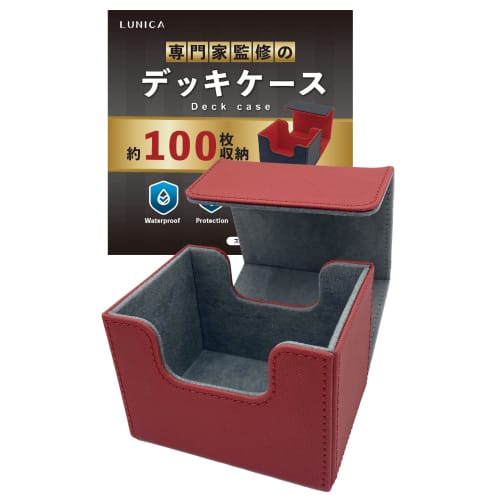 

Кейс для колоды/Кейс для торговых карт [Под контролем действующего сотрудника магазина торговых карт] Вмещает 100 карт Yu-Gi-Oh! и Карты Покемонов в Двойных Протекторах (красный)