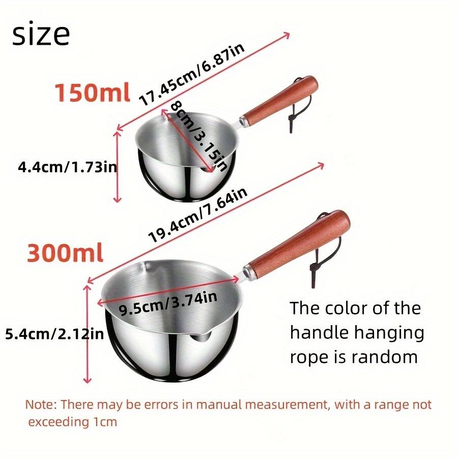 Stainless Steel Multi-Use Mini Pan For Oil, Milk, And Chocolate - Perfect For Heating, Melting, And Pouring - Ideal For Kitchen & Outdoor Camping