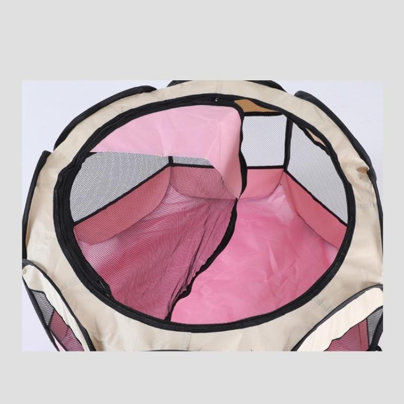 Foldable Pet Tent Durable Grip Cat House Oxford Cloth Octagonal Pet Fence Portable Outdoor Small Dog Cages Cat Fences for All-season Pet Supplies