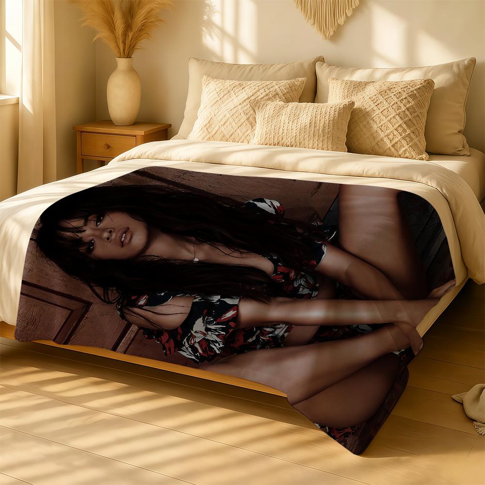 Singer C-Camila C-Cabello Blanket For Soft Warm Knee For Bedroom Living Room Bed Sofa Camping Picnic Office Gift