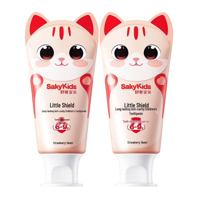 

Suke Kids Long-Lasting Anti-Cavity Toothpaste (6-9 Years) - Strawberry 2-Pack