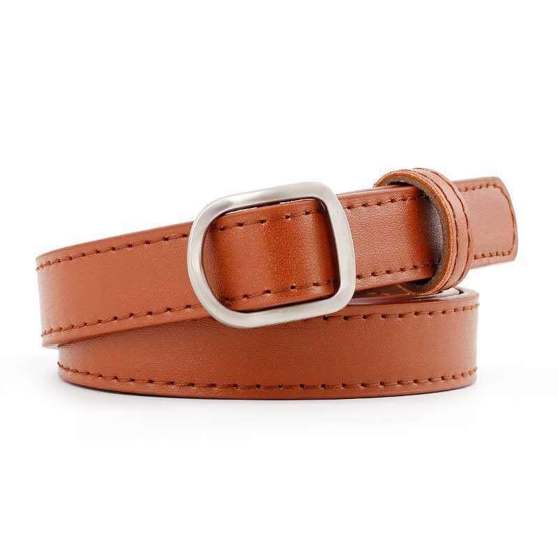 Chic Womens Korean Style Pu Belt With Eyecatching Buckle Options And Trendy Color Selections For Fall