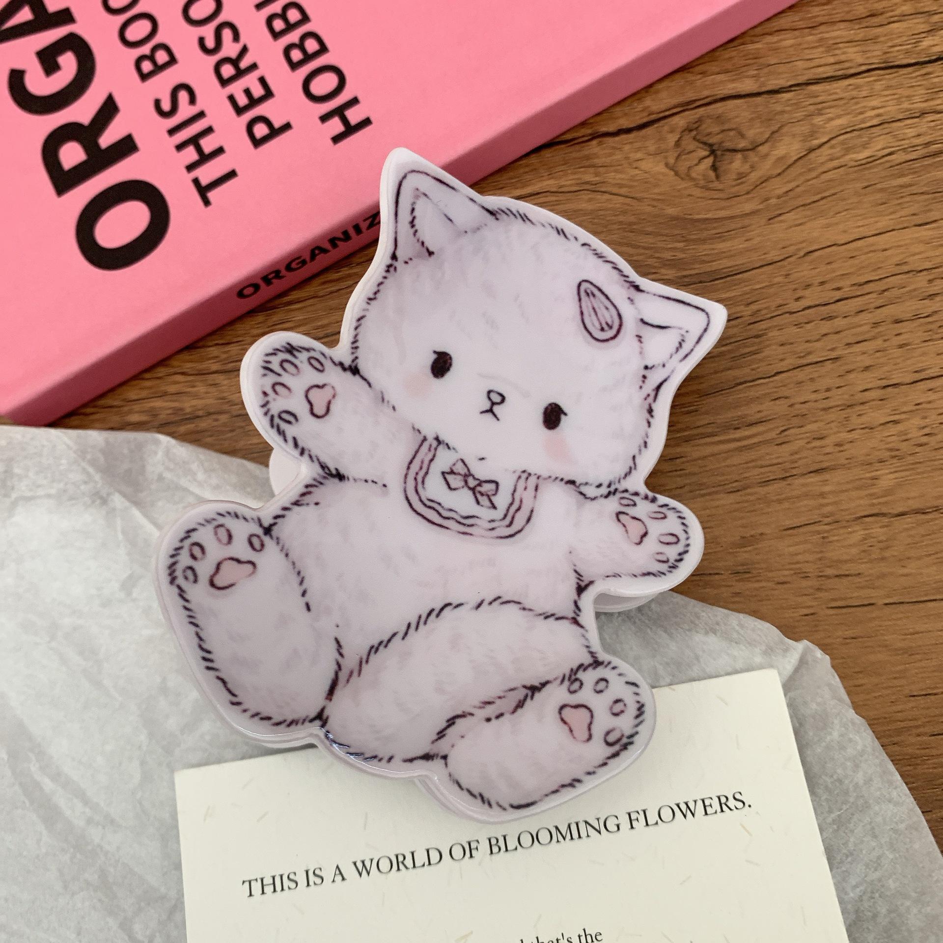 

1 шт. Милый зажим-царапка для кошки, зажим для полусобранных волос на затылке, милый зажим для волос в стиле ветра, женский зажим для волос