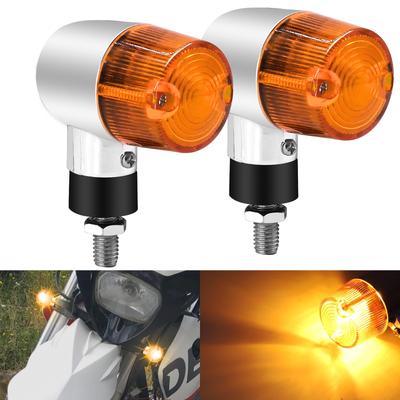 Ygmylandbb Motorrad Blinker, 12 V, Zylindrischer Blinker, Fahrtrichtungsanzeiger, Signalleuchte, Position