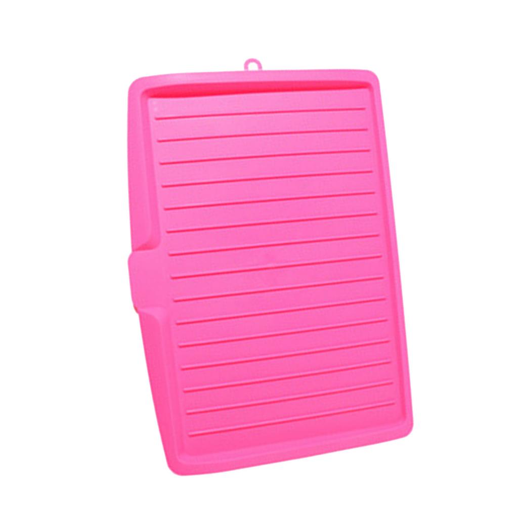 Plastic Dish Drainer Board Multipurpose Rectangular Design Space Saving Kitchen Draining Board Tray for Cutlery Fruits and Vegetables