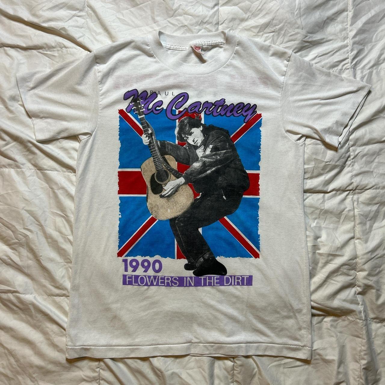 Vintage Paul McCartney 1990 Flowers in the Dirt World Tour Concert Tee S
