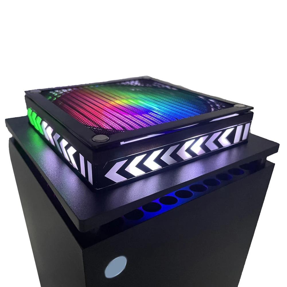 LED Světla Chladicí Ventilátor pro Příslušenství Konzole Xbox Series X