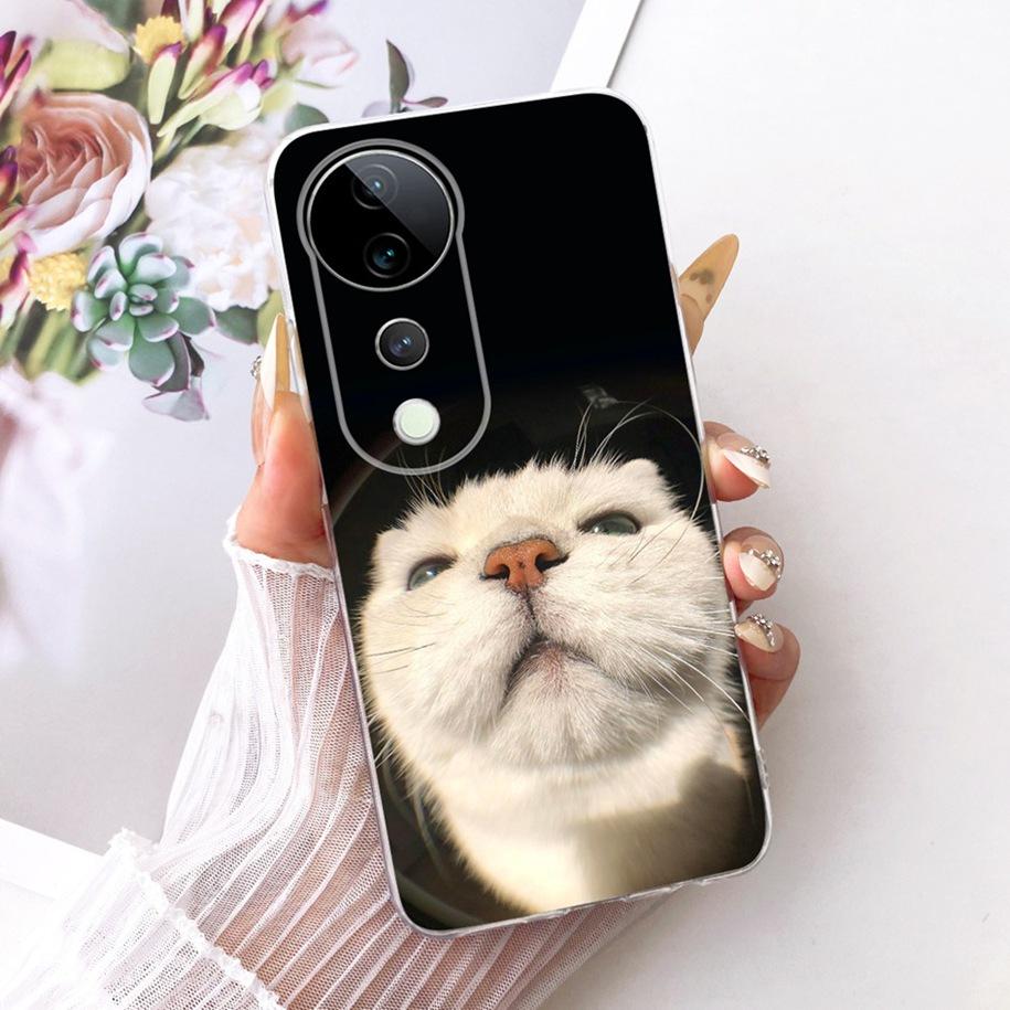 For Vivo V40 V2348 Case V40 Pro V2347 Cover Luxury Dragon Cartoon Soft Silicone Phone Case For Vivo S19 Pro T3 Ultra Funda Coque