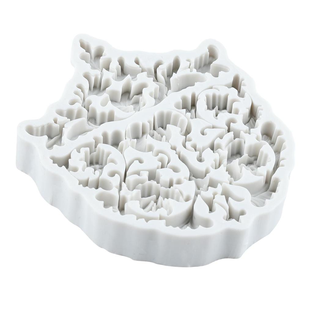 Baroque Style Silicone Mold Curlicues Scroll Lace Fondant Molds Cake Decorating Tools Theme Cake Dessert Decorated Chocolate Candy Mold