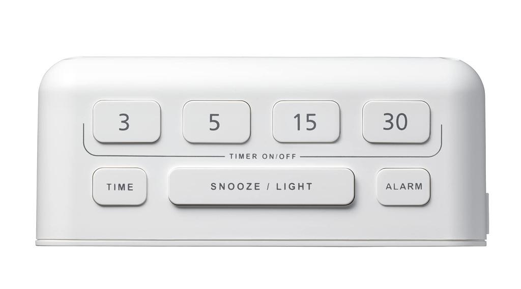 RHYTHM Alarm Clock Radio Clock Thermometer with Minute One Push Timer Function Fit Wave Timer D231 White x x 8RZ231SR03 3/5/15/30 6.4 13.6 5.7cm