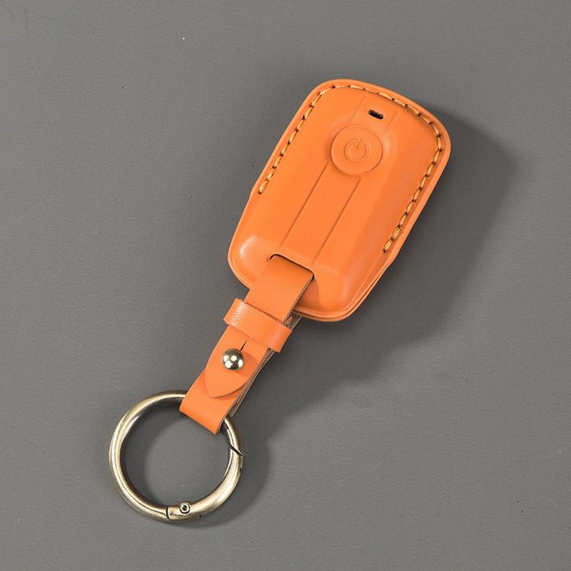 Premium Genuine Leather Key Case Cover Yamaha XMAX 300 NVX 155 NMAX Motorbike Keys Round Snap