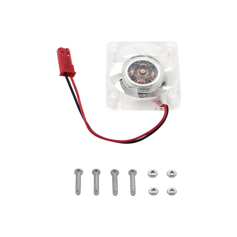 Mini Cooling Fan with Screws for Raspberry Pi/Orange Pi, 5V/3V, 30x30x7mm